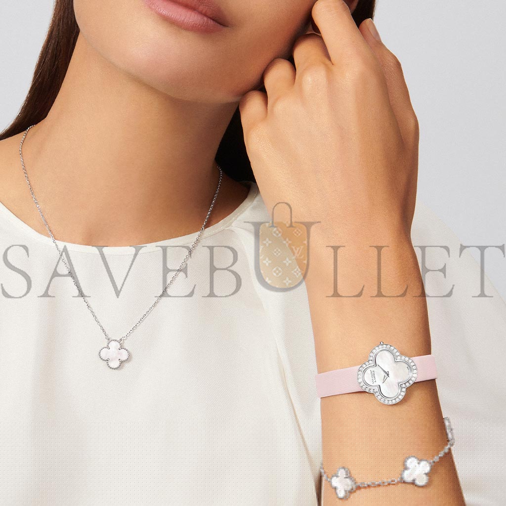 V*N CL*F arpels vintage alhambra pendant - white gold, mother-of-pearl  vcarf48700